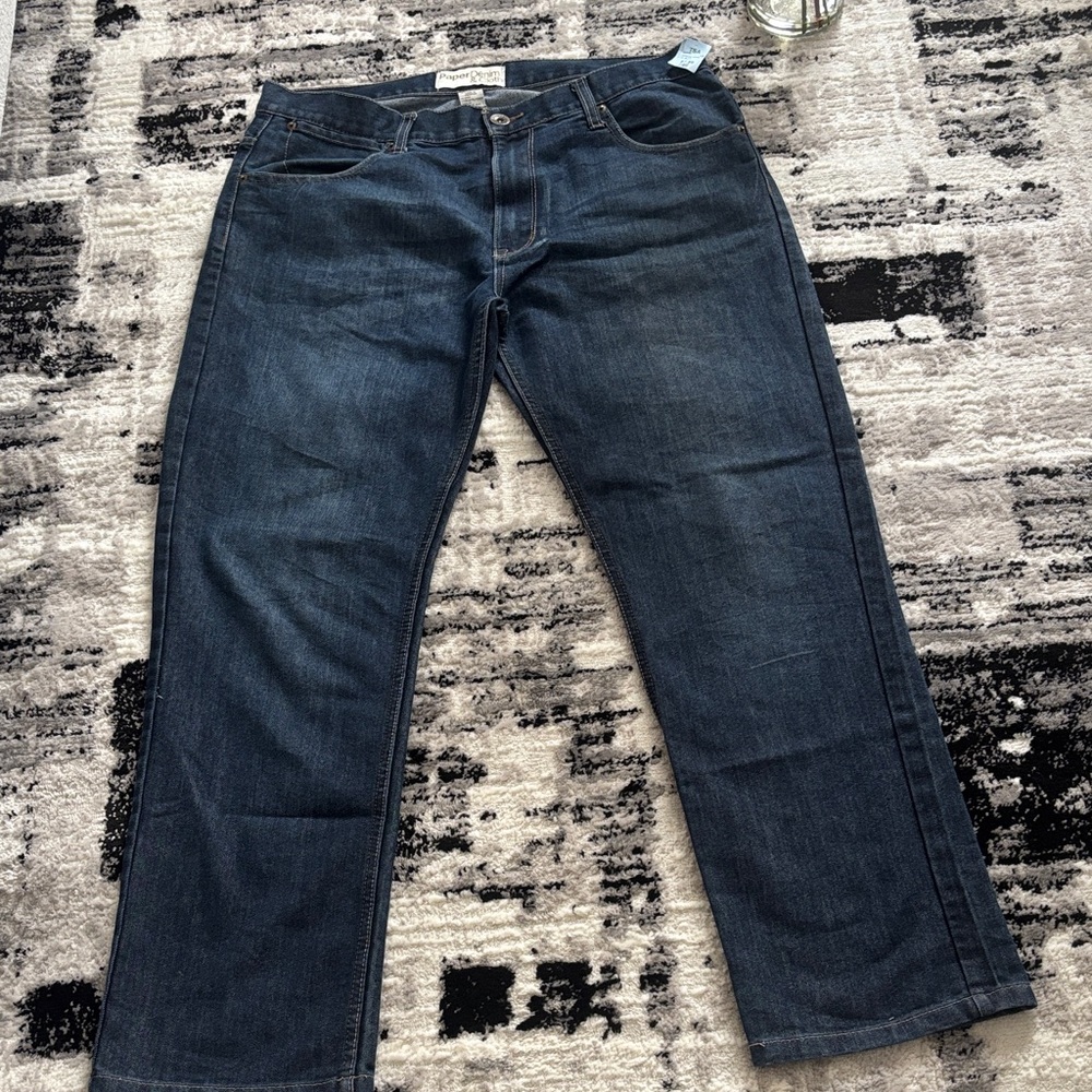 Paper Denim & Cloth Men's Relaxed Dark Blue Jeans
